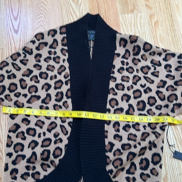 New! Tahari XS animal print open cardigan sweater. - Picture 6 of 9